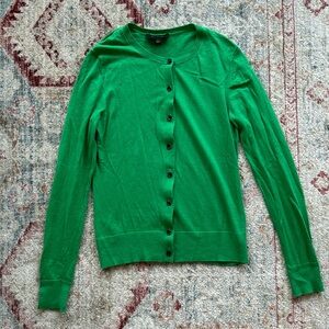 NWOT Ann Taylor Green Cardigan